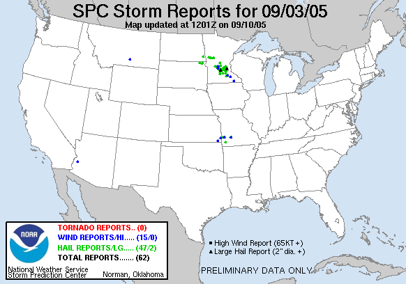 Map of 050903_rpts's severe weather reports