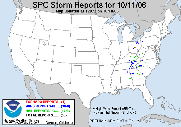 Map of 061011_rpts's severe weather reports