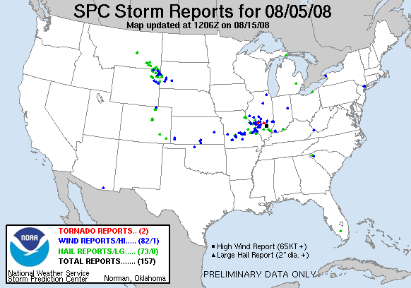 Map of 080805_rpts's severe weather reports
