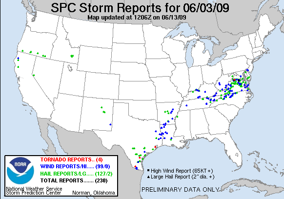 Map of 090603_rpts's severe weather reports