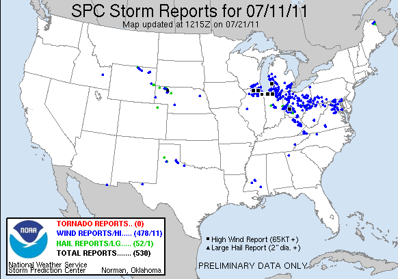 Storm reports from July 11.