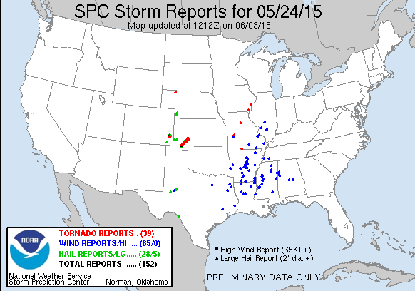 SPC storm reports for Sun May 2015