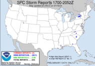 Today's Storm Reports in the last 3 hrs