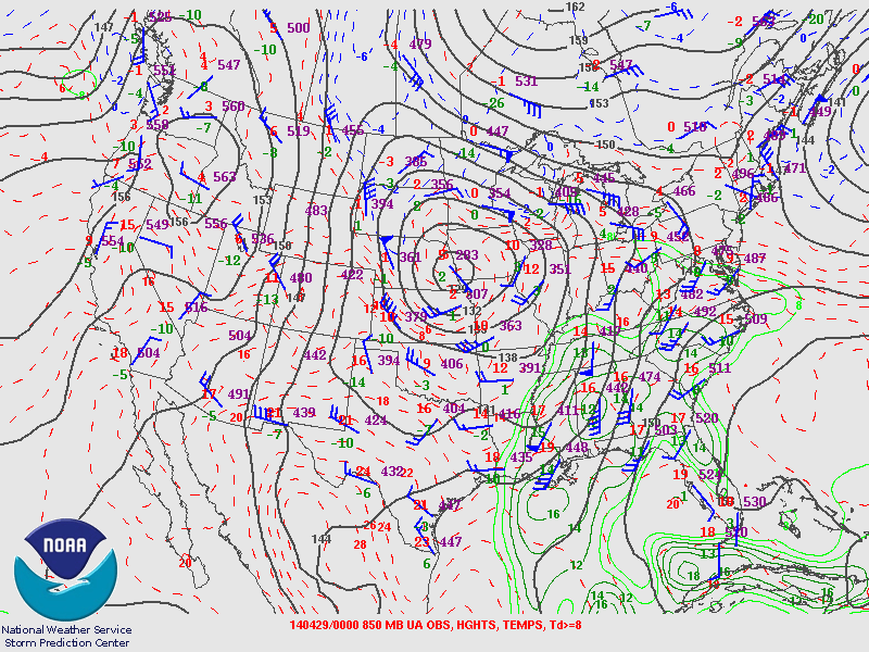 850 Mb Chart