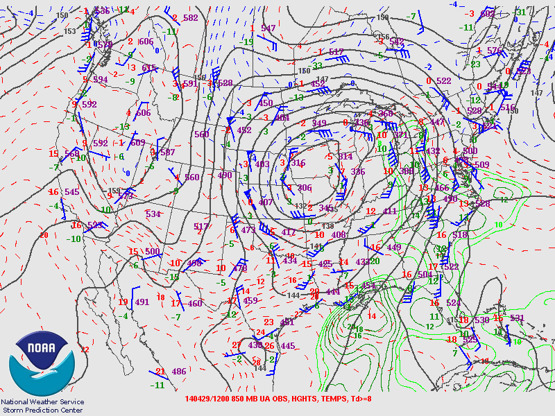 850 Mb Chart