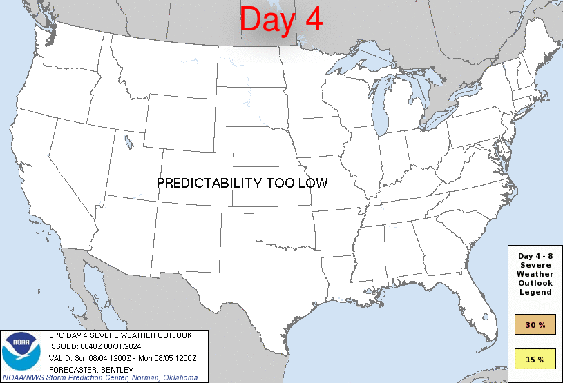 4-8 day Convective Forecast
