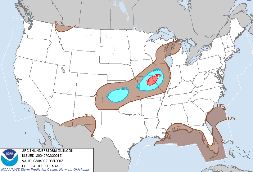 Thunderstorm Probability Map