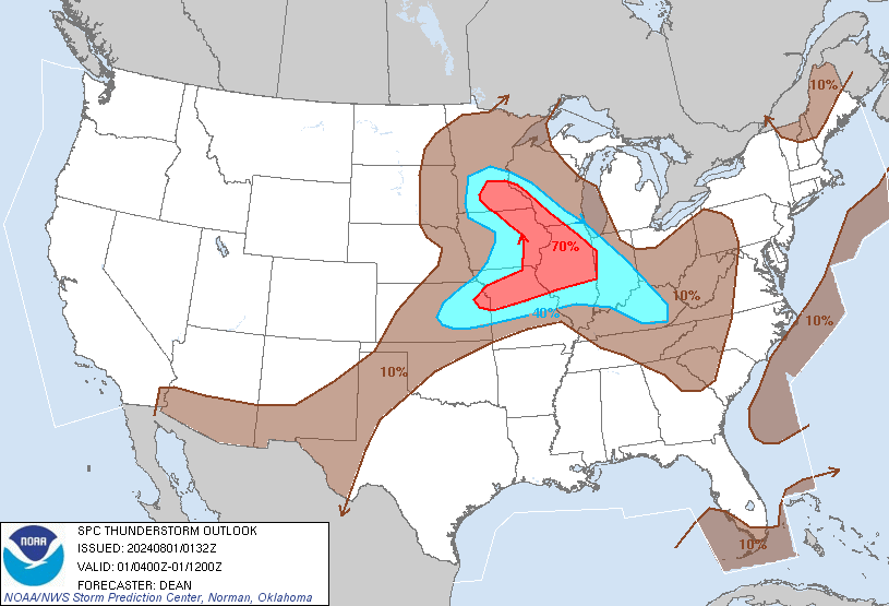 Thunderstorm Probability Map