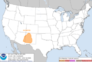 Day 1 Fire Weather Outlook graphic and text