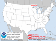 SPC Day 2 Wildfire Threat Outlook