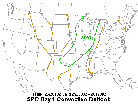 2000 UTC Day 1 Outlook Graphic