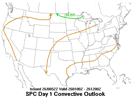 0100 UTC Day 1 Outlook Graphic