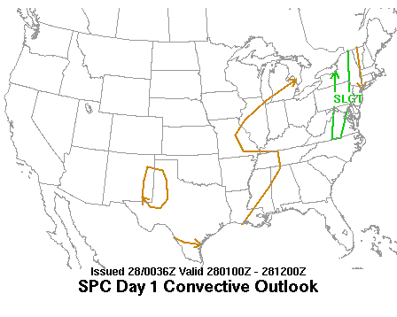 0100 UTC Day 1 Outlook Graphic