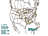 1630 UTC Large hail probabilities graphic