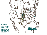 1200 UTC Large hail probabilities graphic