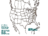 0100 UTC Large hail probabilities graphic