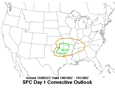 0100 UTC Day 1 Outlook Graphic