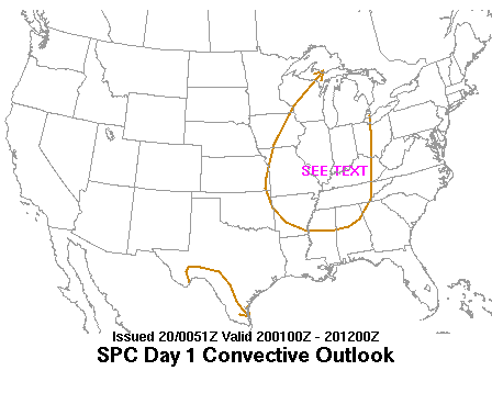 0100 UTC Day 1 Outlook Graphic