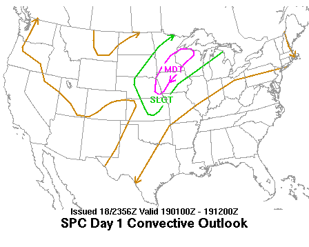 2000 UTC Day 1 Outlook Graphic