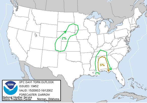 20040615 2000 UTC Day 1 Tornado Probabilities Graphic