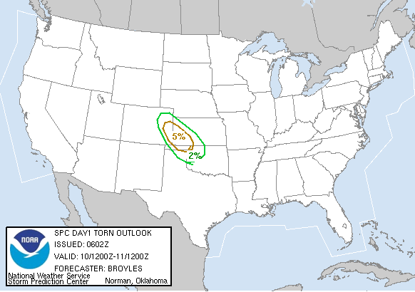 20040810 1200 UTC Day 1 Tornado Probabilities Graphic