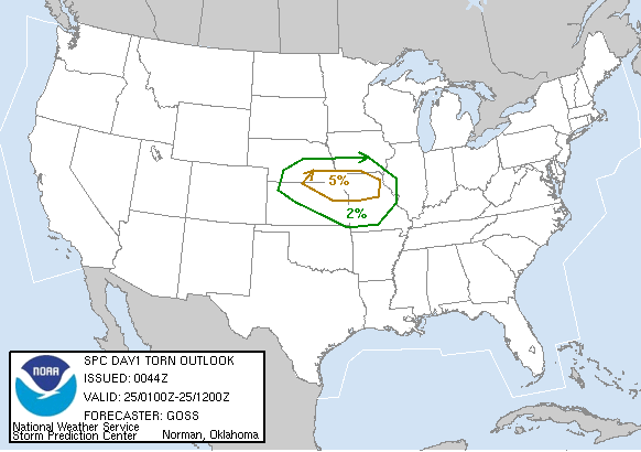 20040825 0100 UTC Day 1 Tornado Probabilities Graphic