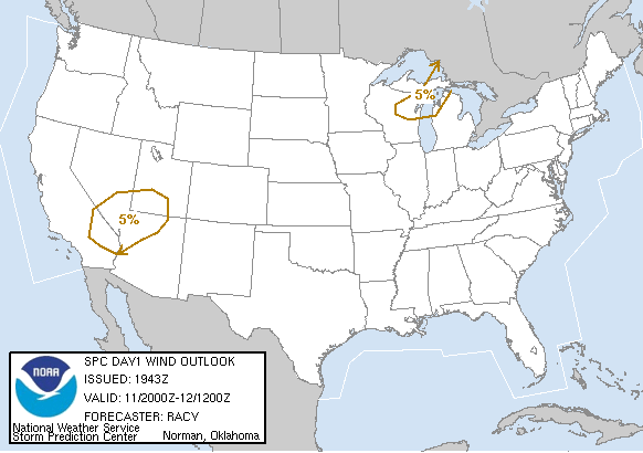 20040911 2000 UTC Day 1 Damaging Wind Probabilities Graphic