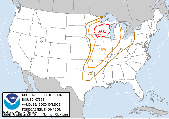 20041028 0800 UTC Day Probabilitic Graphic