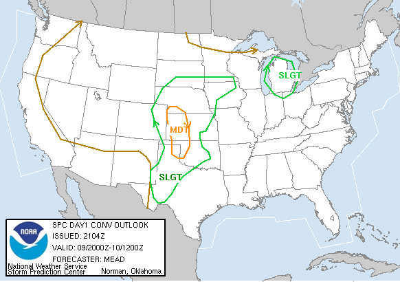 20050609 2000 UTC Day 1 Outlook Graphic