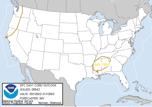 20051230 1200 UTC Day 1 Outlook Graphic