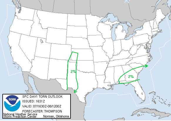 20060507 1630 UTC Day 1 Tornado Probabilities Graphic