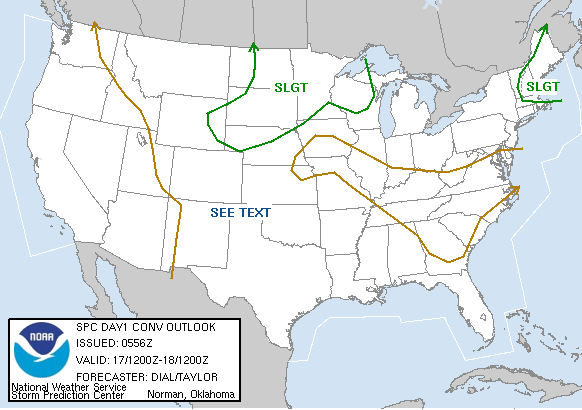 20070617 1200 UTC Day 1 Outlook Graphic