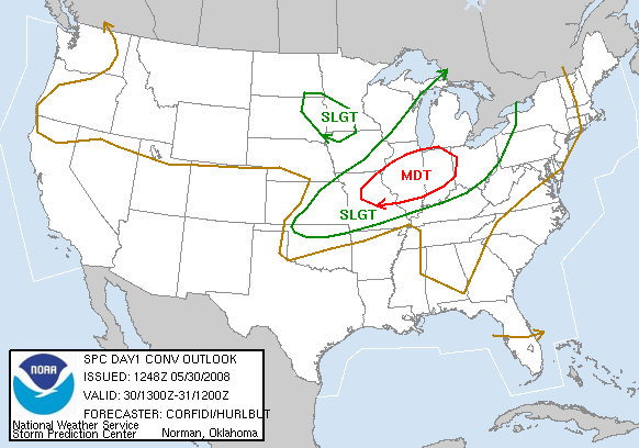 1300Z Probabalistic Outlook