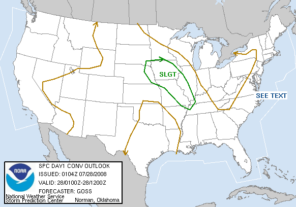 20080728 0100 UTC Day 1 Outlook Graphic