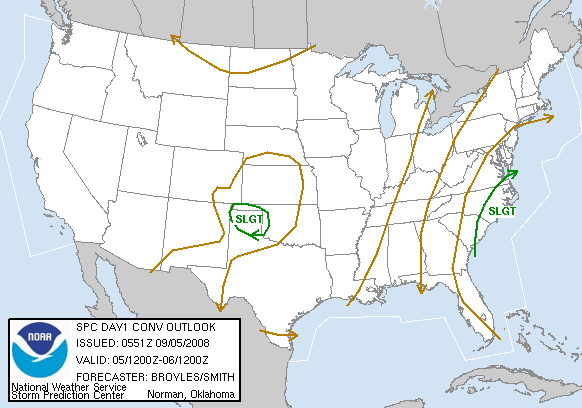 20080905 1200 UTC Day 1 Outlook Graphic