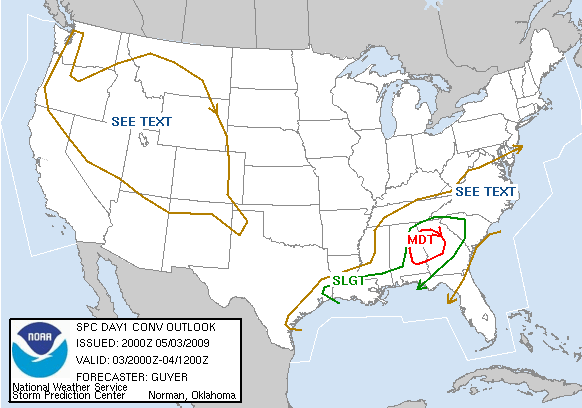 20090503 2000 UTC Day 1 Outlook Graphic