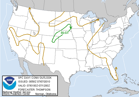 20100707 0100 UTC Day 1 Outlook Graphic