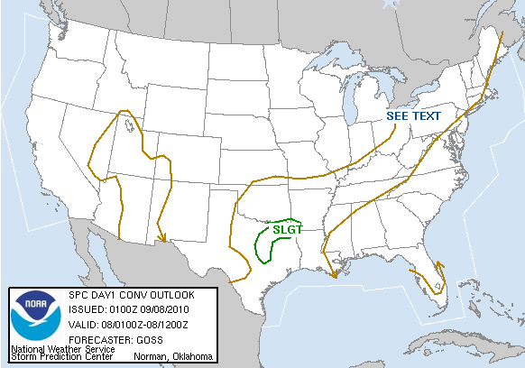 20100908 0100 UTC Day 1 Outlook Graphic