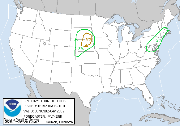 20100603 1630 UTC Day 1 Tornado Probabilities Graphic