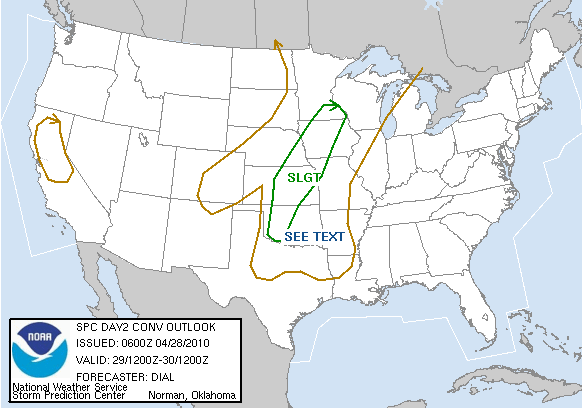 20100428 0600 UTC Day 2 Outlook Graphic