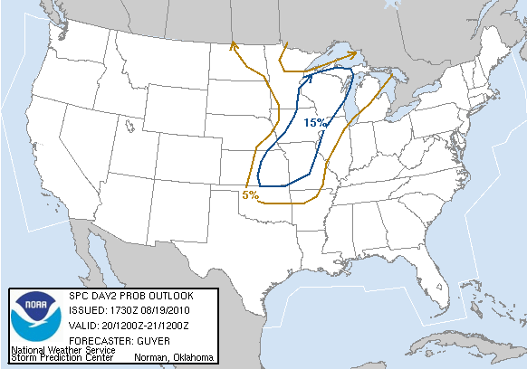 20100819 1730 UTC Day Probabilitic Graphic