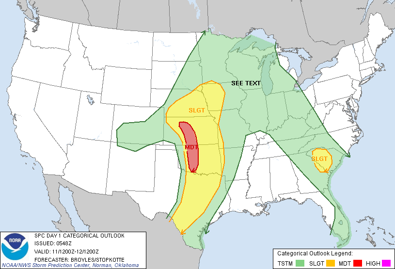 20110511 1200 UTC Day 1 Outlook Graphic