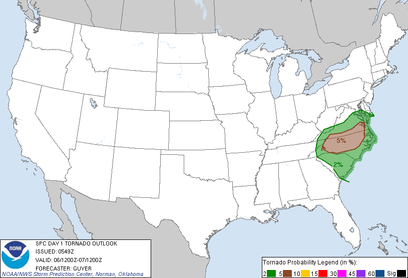 20110906 1200 UTC Day 1 Tornado Probabilities Graphic