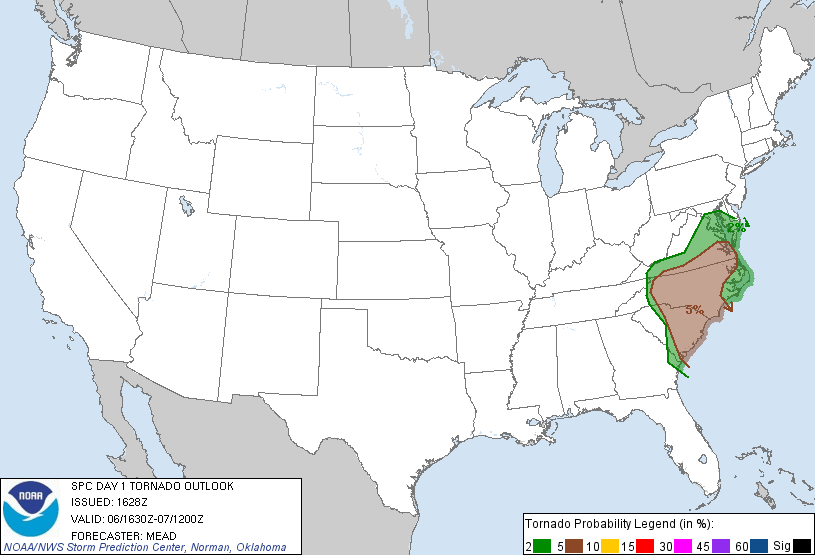 20110906 1630 UTC Day 1 Tornado Probabilities Graphic