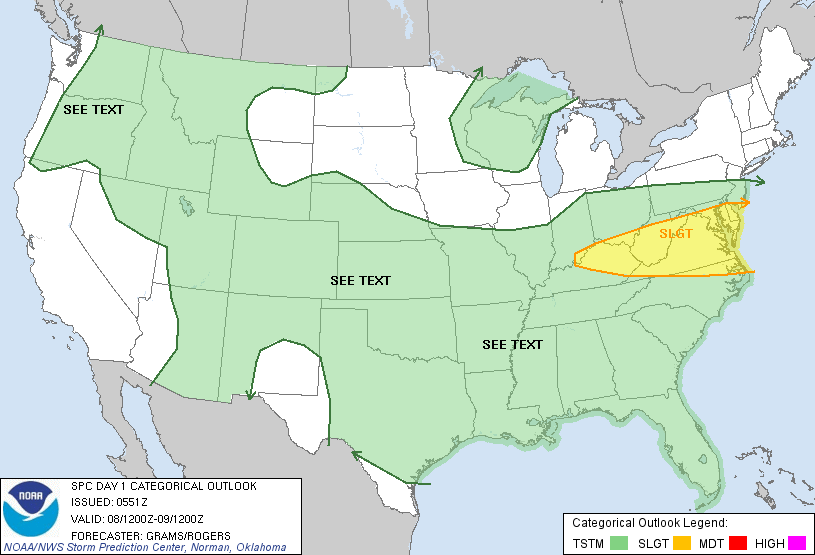 20120708 1200 UTC Day 1 Outlook Graphic