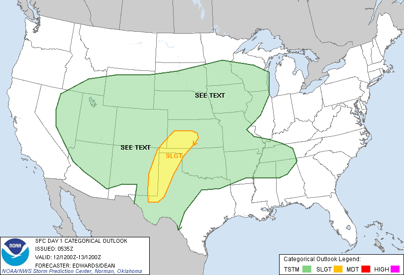 20121012 1200 UTC Day 1 Outlook Graphic