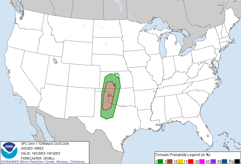 20120318 1200 UTC Day 1 Tornado Probabilities Graphic