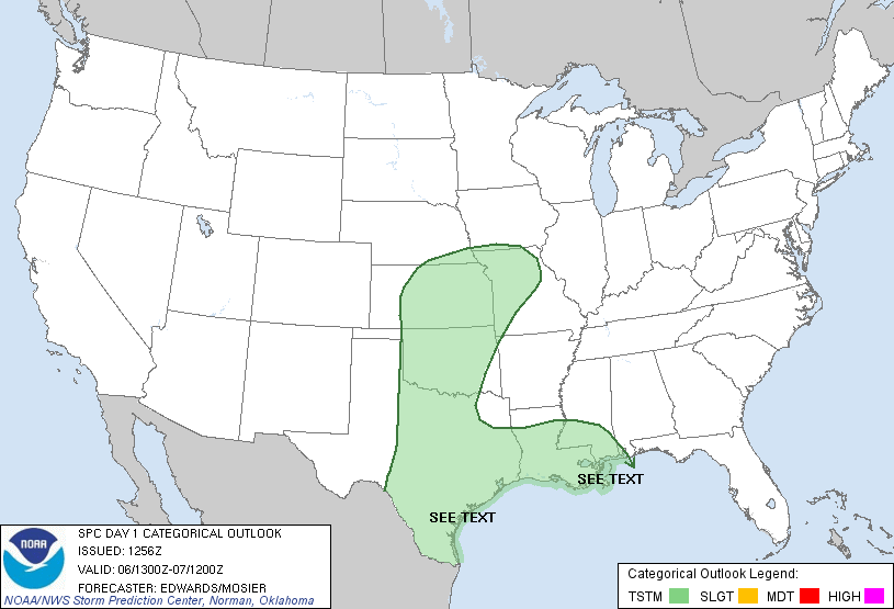 20130206 1300 UTC Day 1 Outlook Graphic