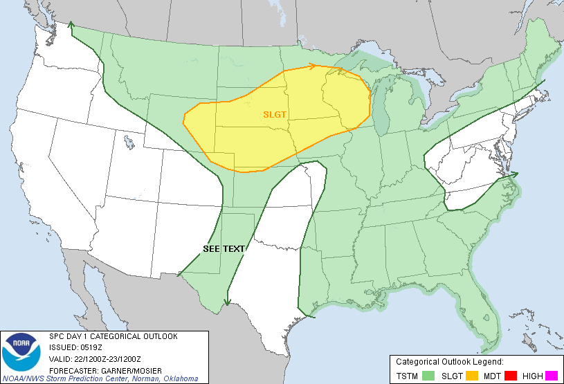 20130622 1200 UTC Day 1 Outlook Graphic