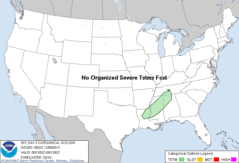 20131206 0830 UTC Day 3 Outlook Graphic